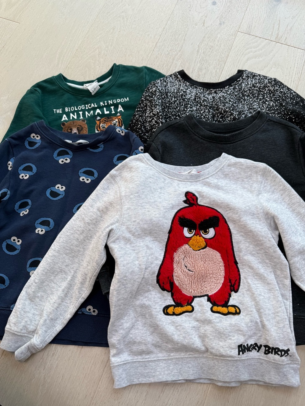 Kids Set Of 5 Crewneck Sweatshirts Sz. 4T